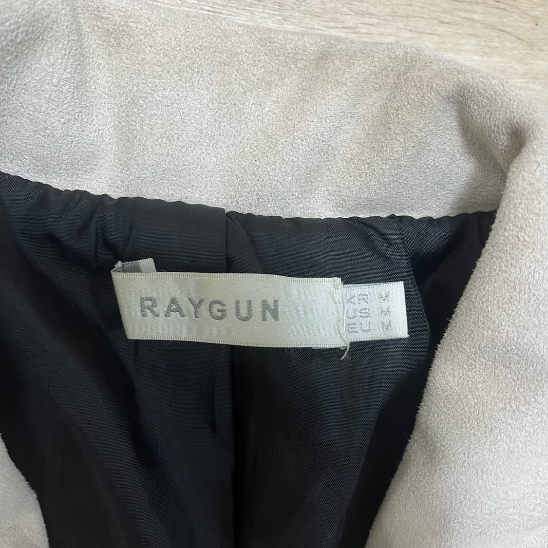 RAYGUN 레이건 스웨이드 트러커 자켓 [크림] M/95 상품이미지5