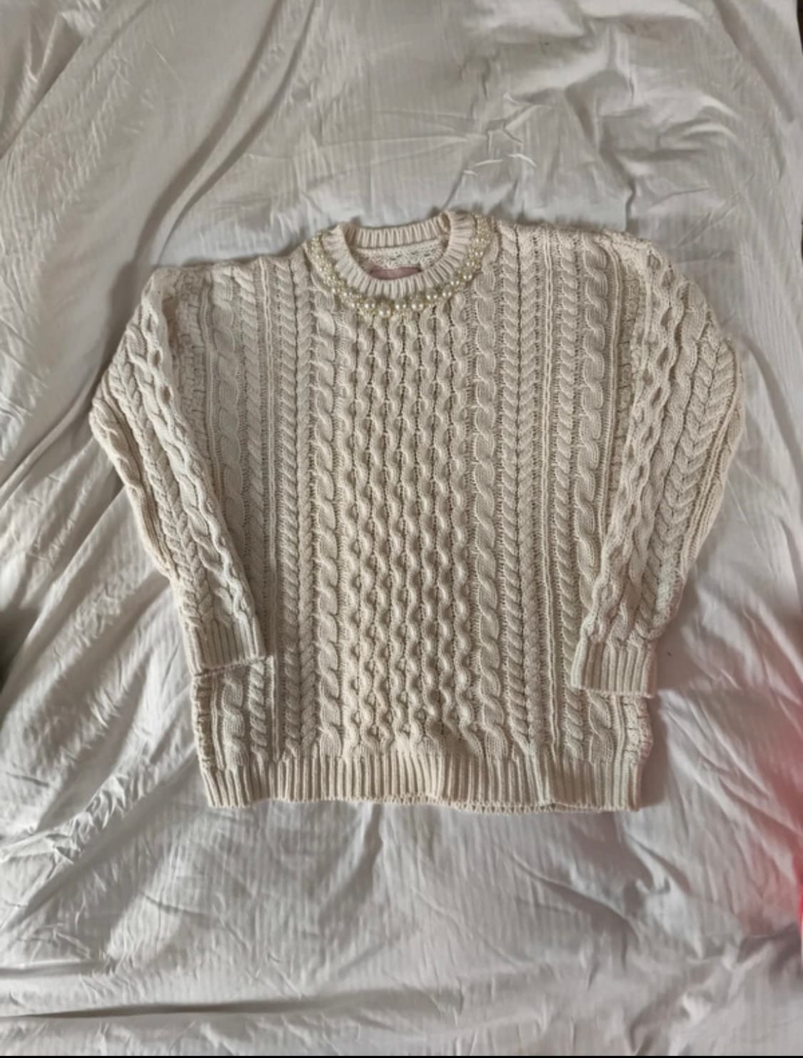 시몬로샤 h&m 펄 디테일스웨터 S 상품이미지1