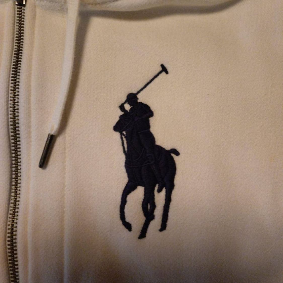 폴로 빅포니 후드집업 화이트 S 상품이미지3