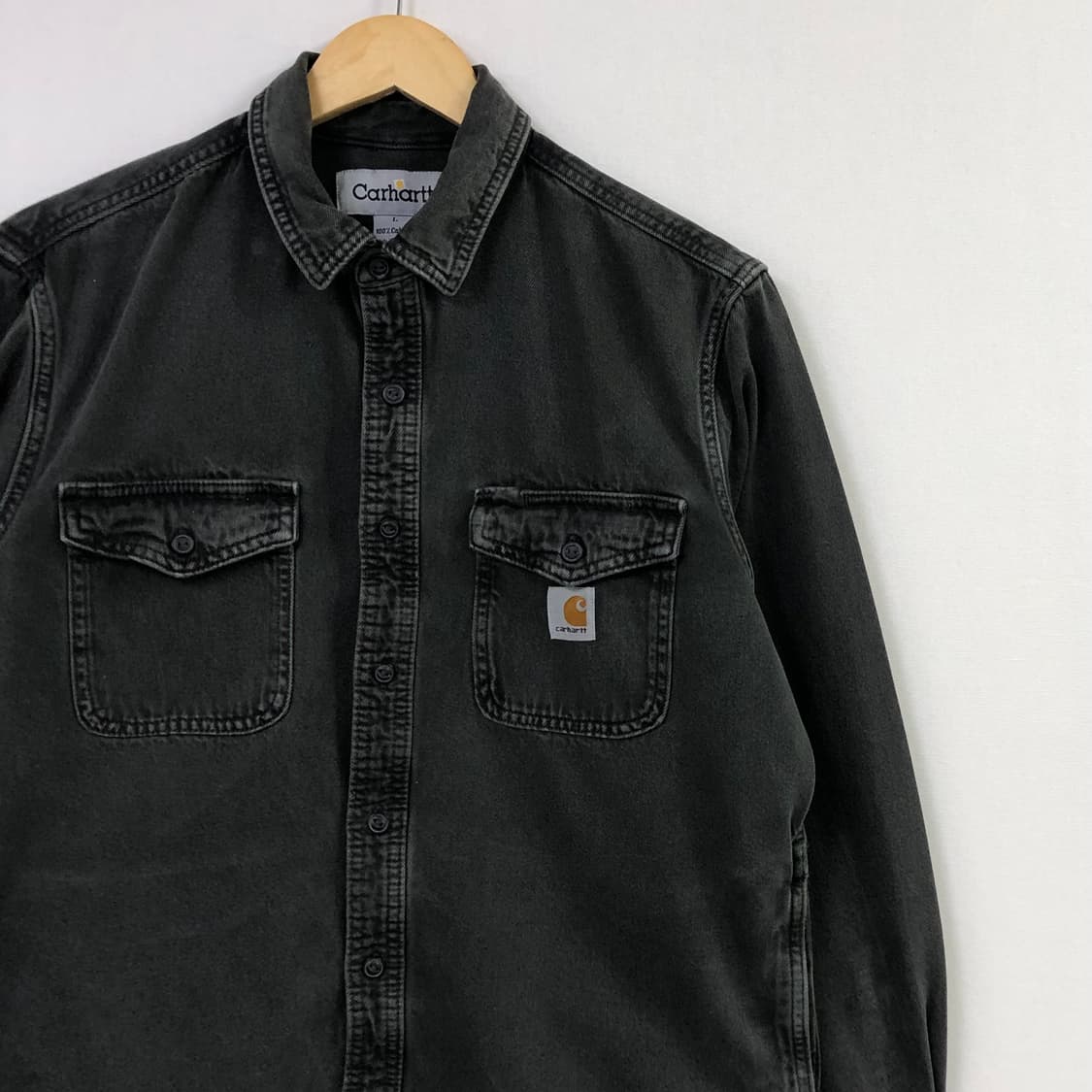 L 칼하트 블랙 데님 자켓  상품이미지1
