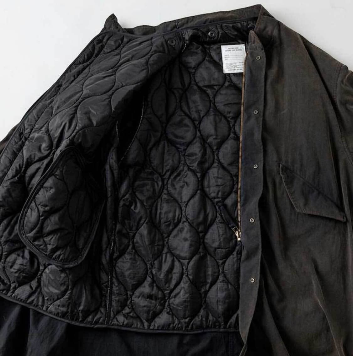 [L] 프릭스스토어 M65 라이너 세트 페이디드 블랙 상품이미지4