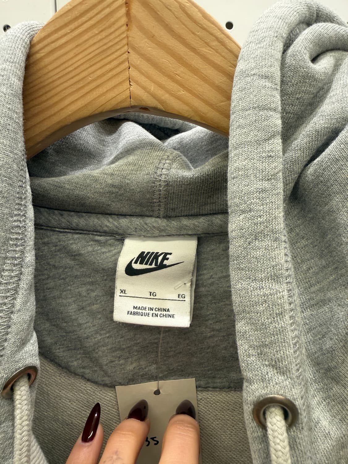 나이키 스우시 기본 후드집업 그레이 U1138 상품이미지5