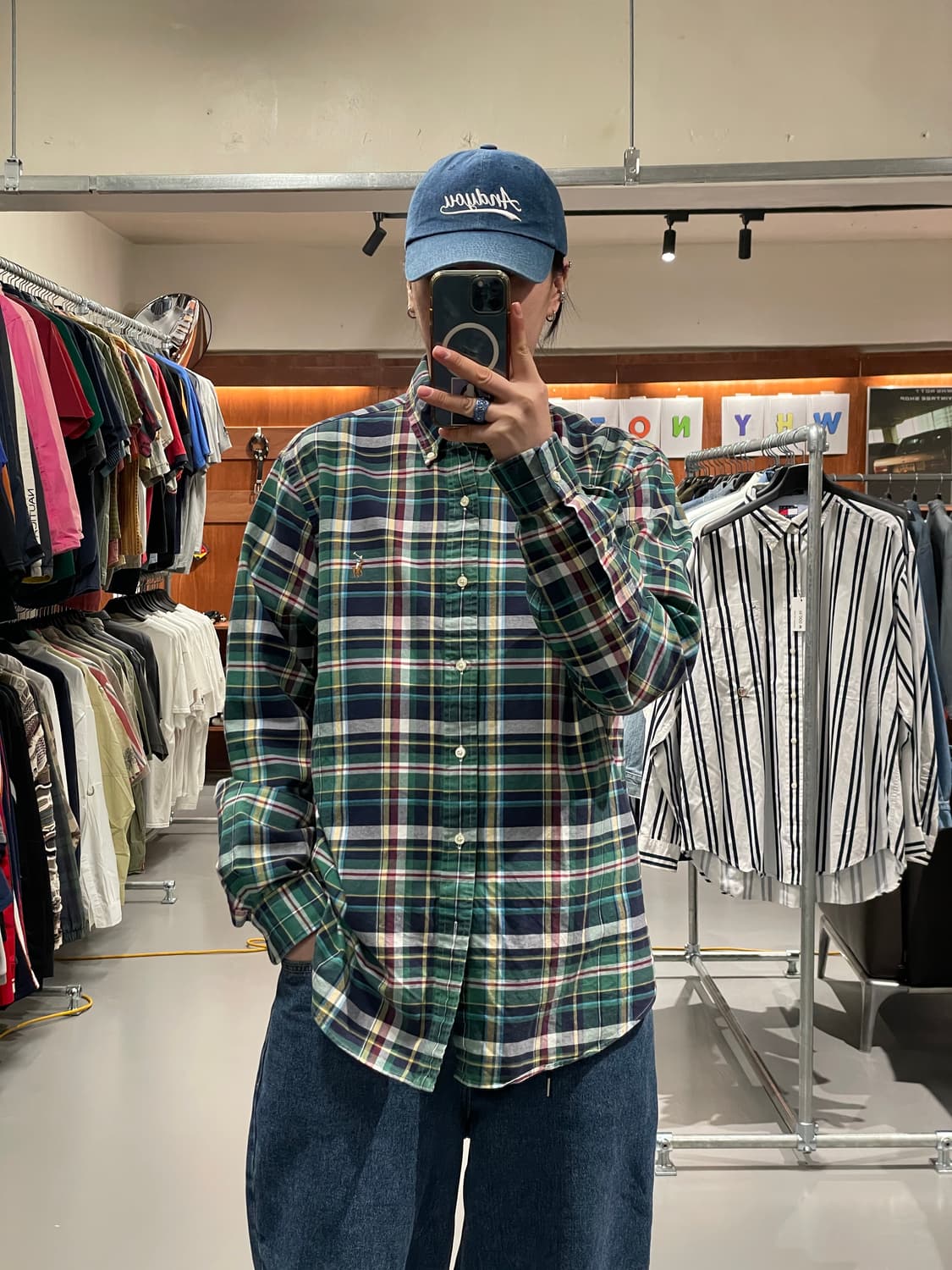 폴로 랄프로렌 체크 셔츠 상품이미지1