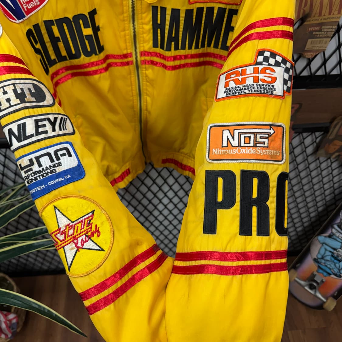 00s 옐로우 콘 레이싱 BRP 레터링 패치 디테일 레이싱 자켓 옐로 상품이미지5