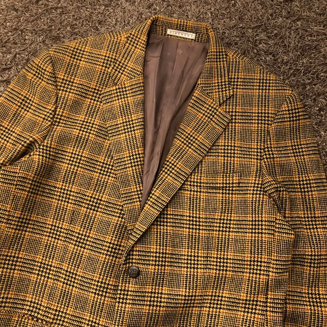 지방시 캐시미어 울 체크 블레이저 자켓 상품이미지2