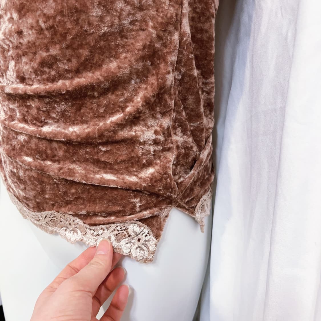 Oriental velvet brown slip 상품이미지4