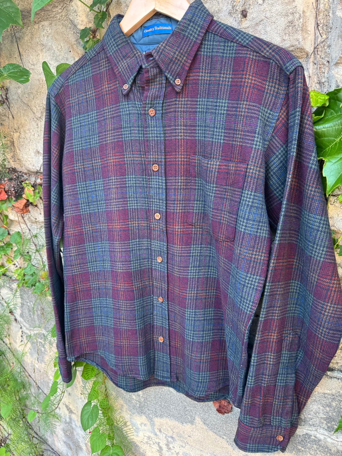 80s pendleton 펜들턴 울 체크 클래식 플란넬 셔츠 M 상품이미지3