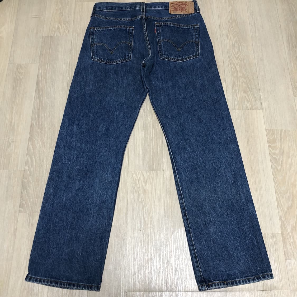 (32) 00's 리바이스 Levi's 501 스트레이트핏 연청 데님 상품이미지7