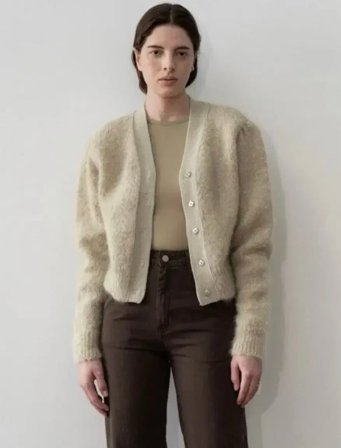 아모멘토 올리브 가디건 상품이미지2