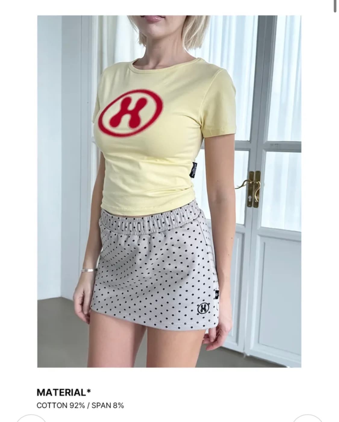 더미스테리어스호텔 H CHEESE LOGO T 옐로우 상품이미지2