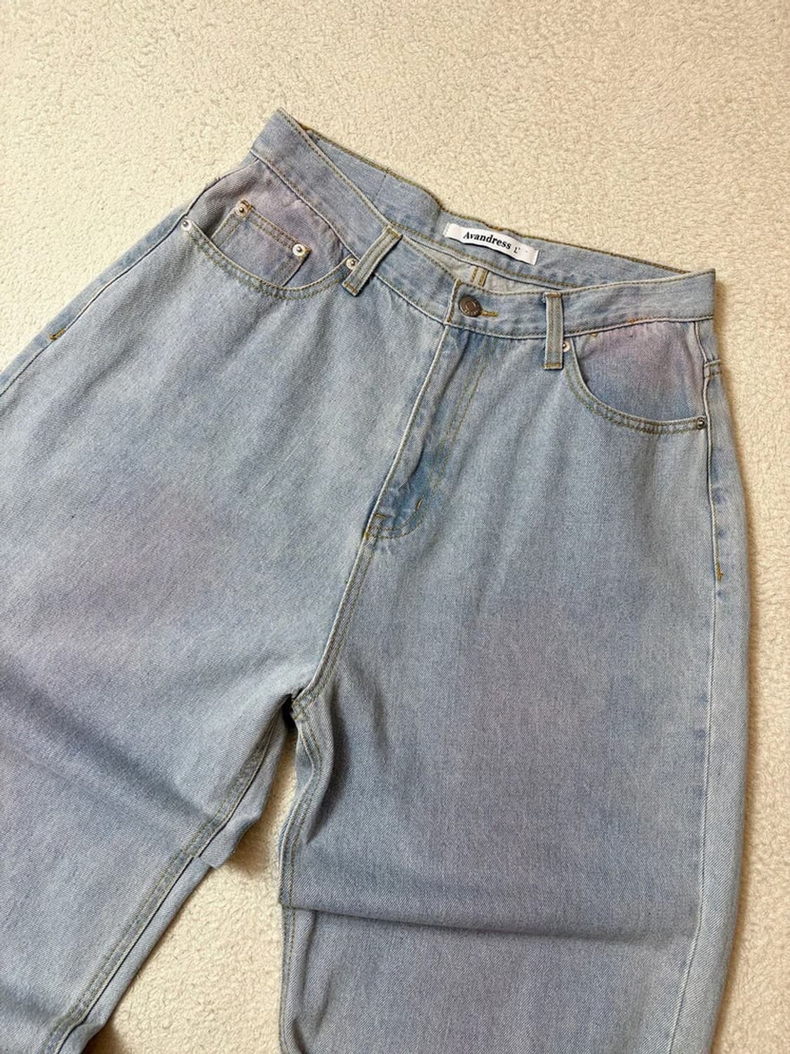 어반드레스 와이드 컬러 워싱 데님 팬츠 PN6778 상품이미지2