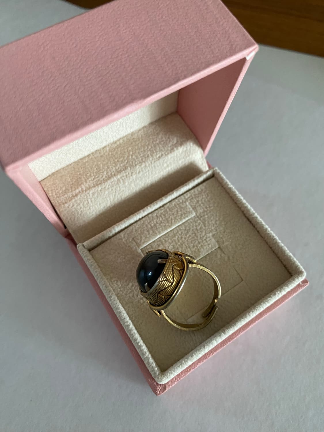 빈티지 블랙 스톤 반지 상품이미지8