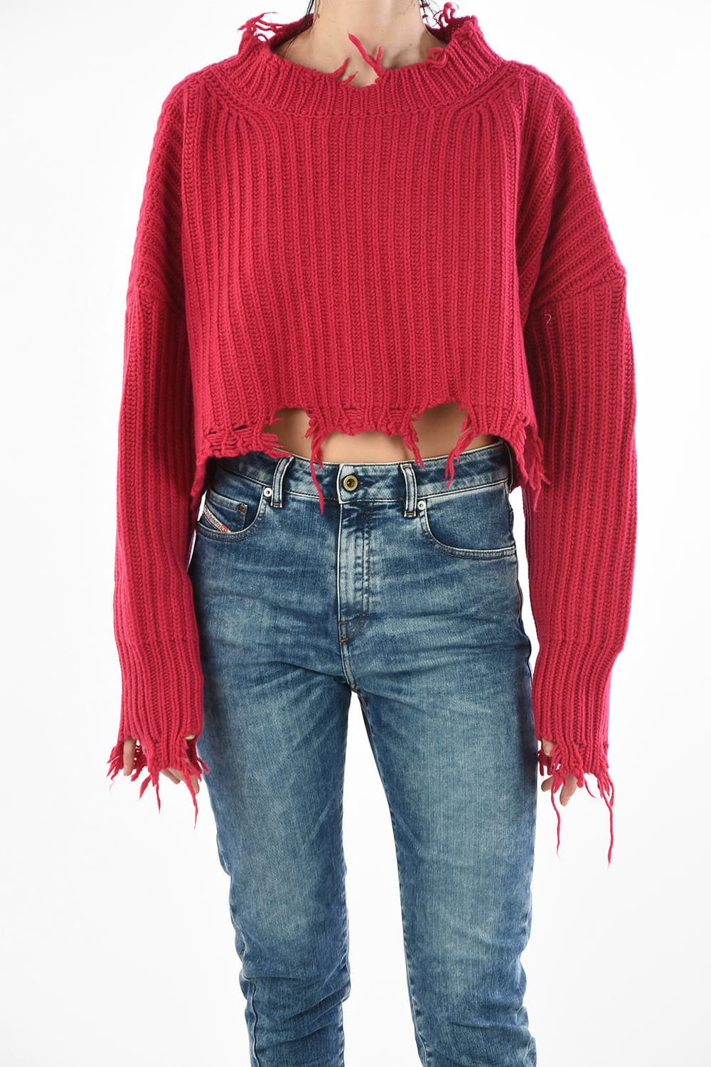 디젤 오버사이즈 크롭 니트 S 상품이미지3