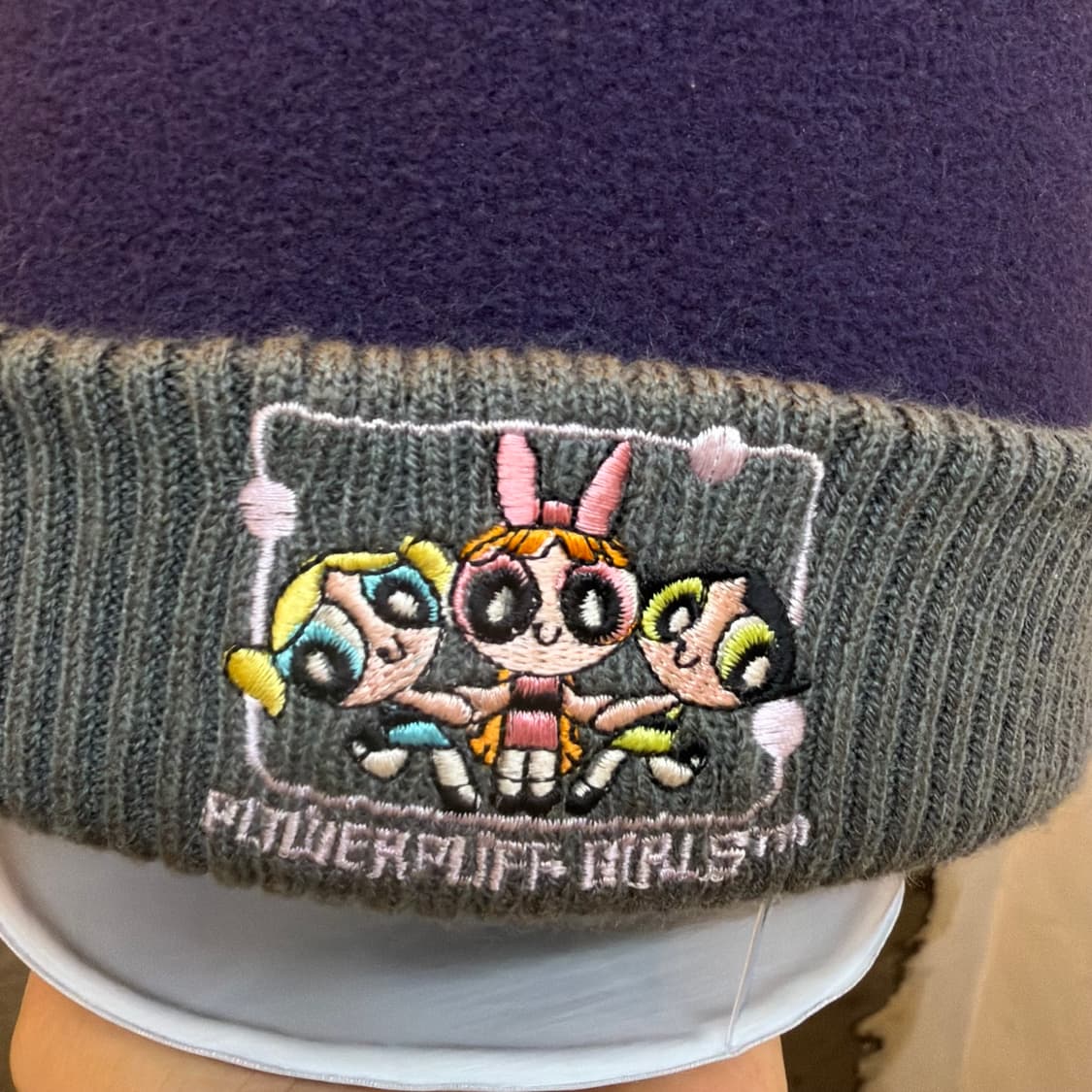 USA 빈티지 파워퍼프걸 더블방울 투톤 비니 상품이미지2