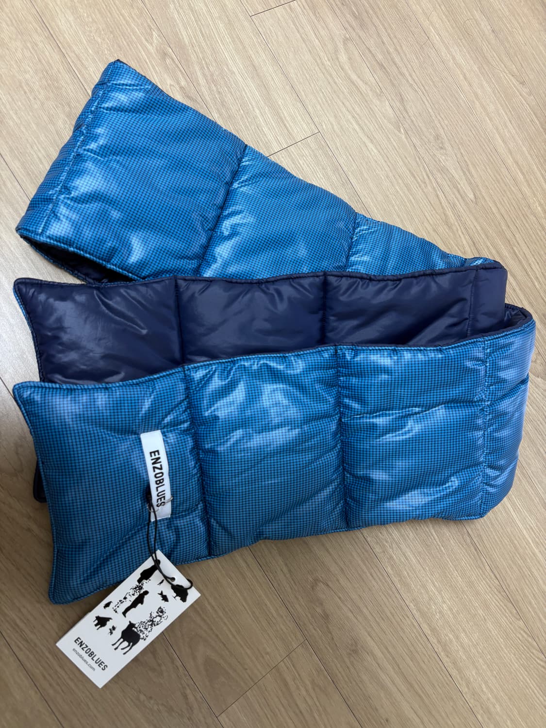 (새상품) 엔조블루스 패딩 머플러 (정가: 69,000원) 상품이미지2