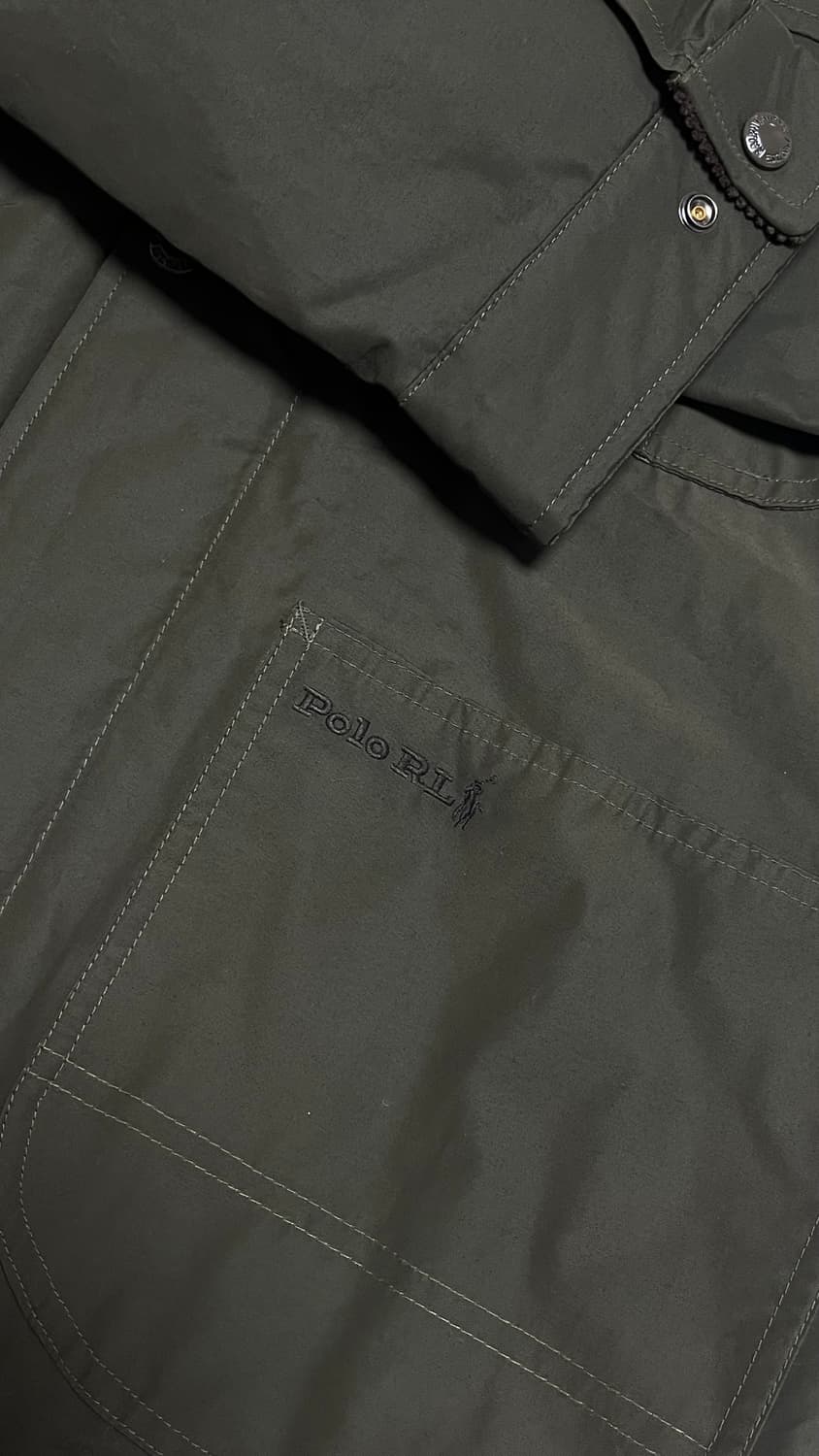 폴로 랄프로렌 엘스던 패딩 다운 자켓 올리브 L 새상품 상품이미지3
