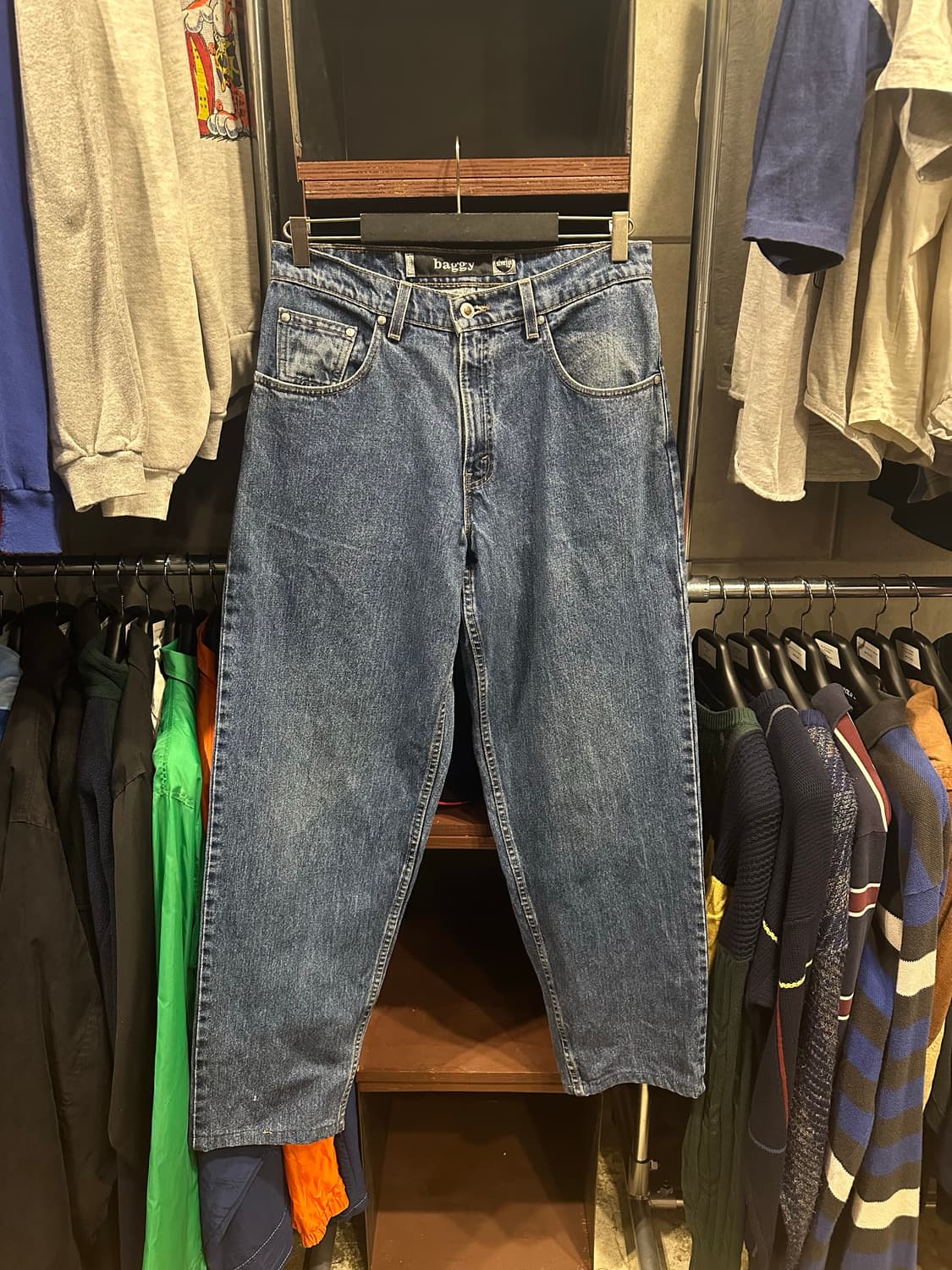 빈티지 90s 리바이스 실버탭 배기 데님 팬츠  상품이미지1