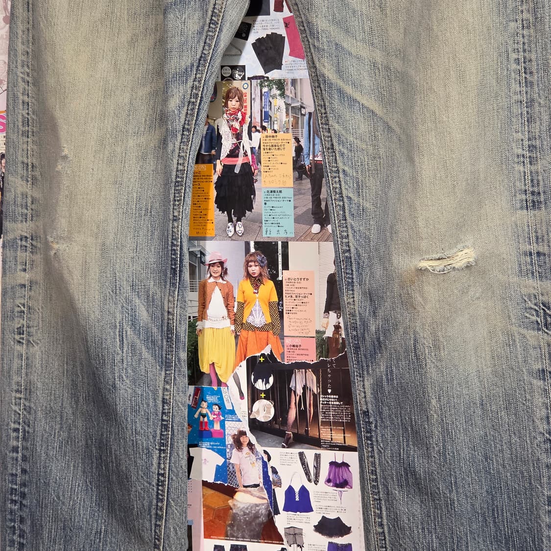 에드윈 JPN 503 블루트립 디스 데미지 데님 팬츠 상품이미지7