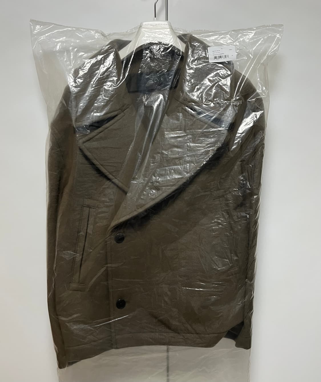 [46,48,50]르메르 25fw 박스 피코트/다크 스쿼럴 상품이미지4