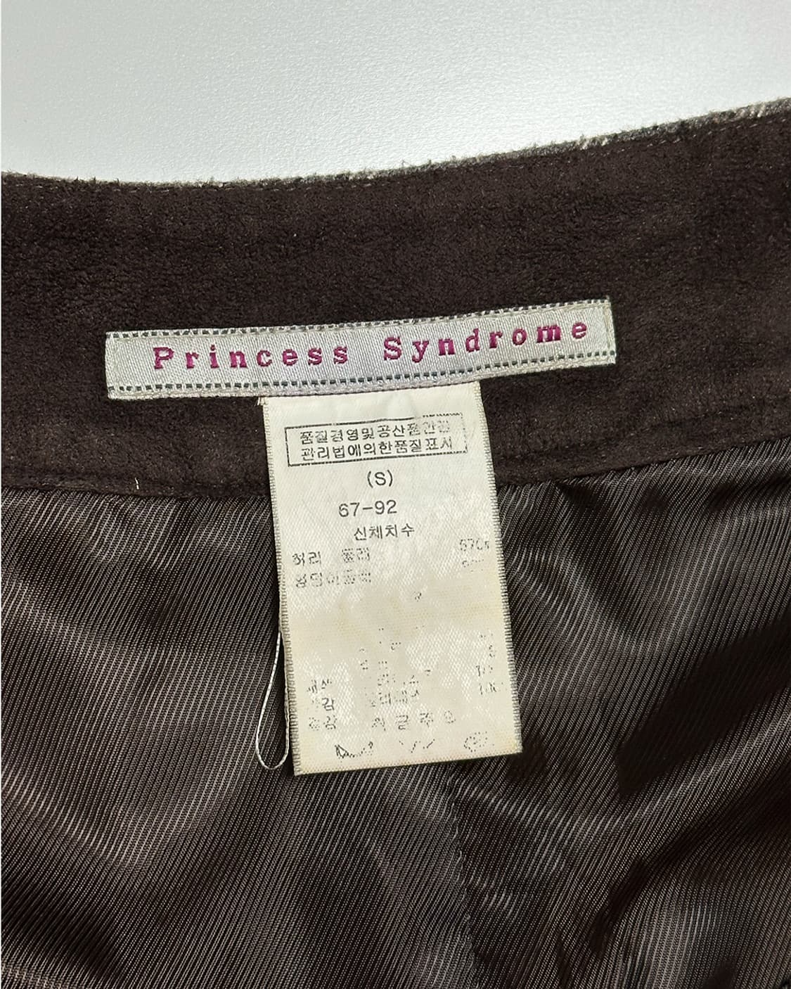 빈티지 체크 리본 미디 스커트 상품이미지3