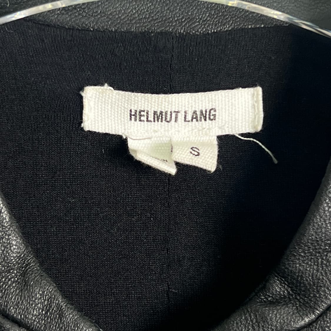 헬무트랭 블랙 패널 레더 자켓 S 상품이미지3