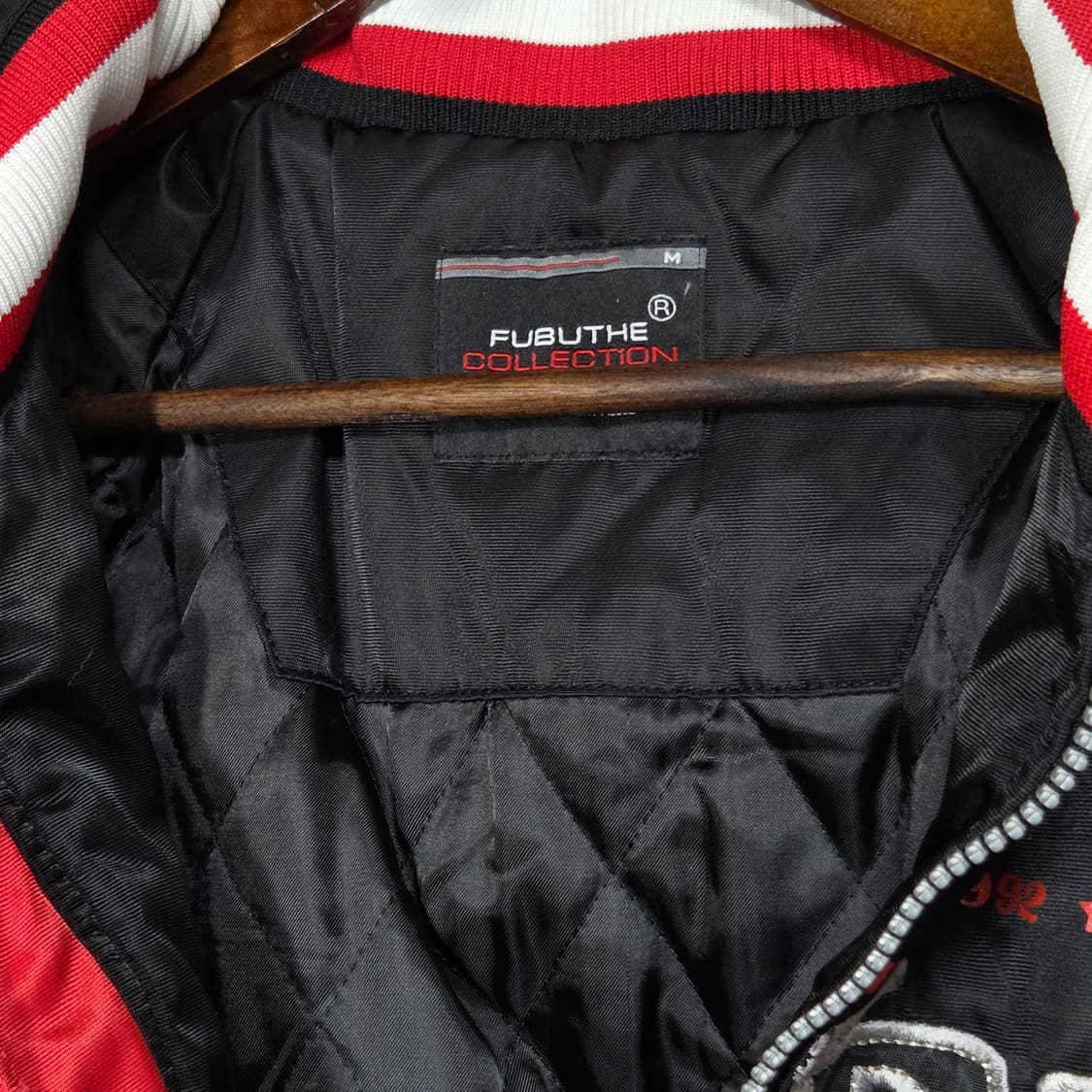 후부 올드스쿨 빅로고 누빔 후드 바시티 점퍼 상품이미지9