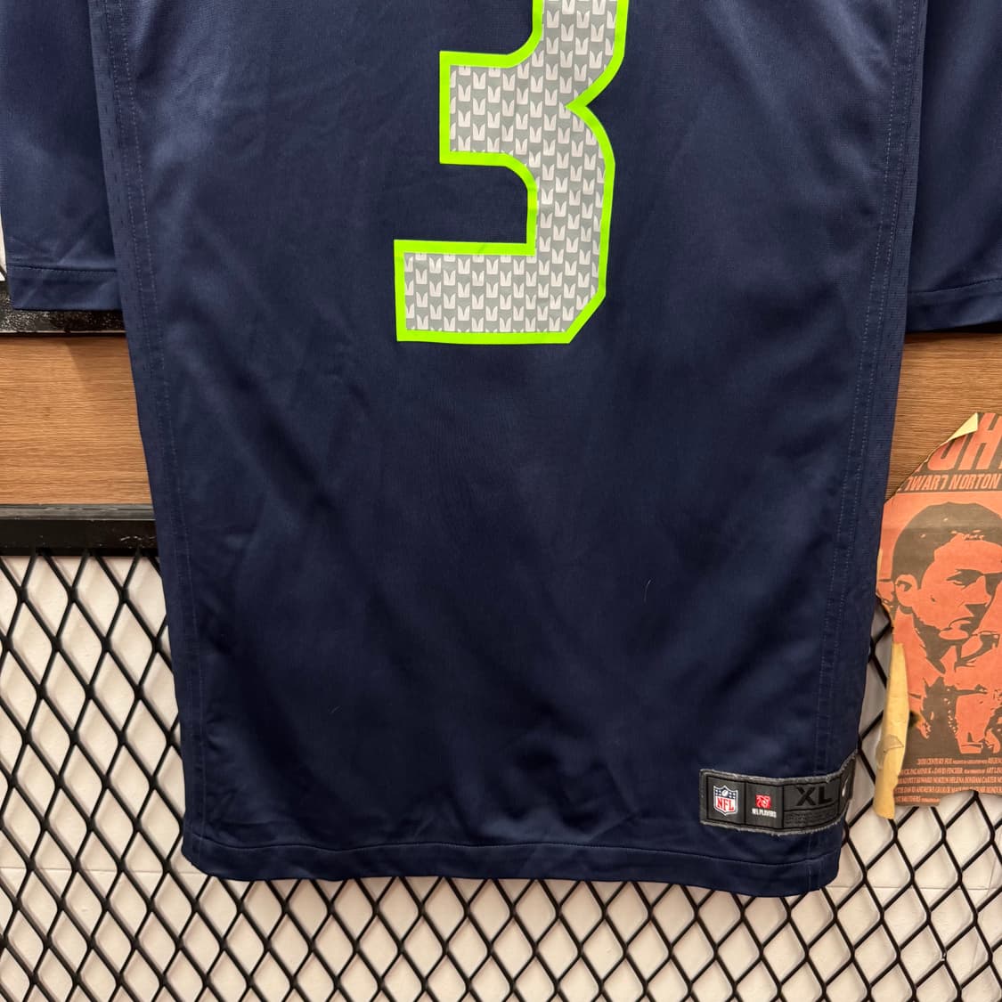 나이키 NFL 시애틀 시호크스 러셀 윌슨 게임 반팔 저지 네이비 상품이미지6
