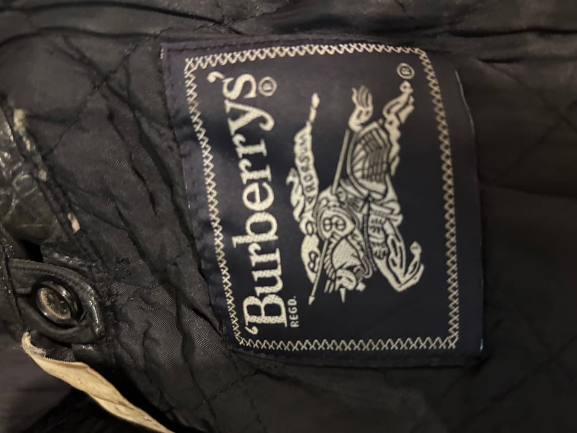 [M] 90년대 빈티지 burberrys 버버리 레더 자켓 카코트 상품이미지2