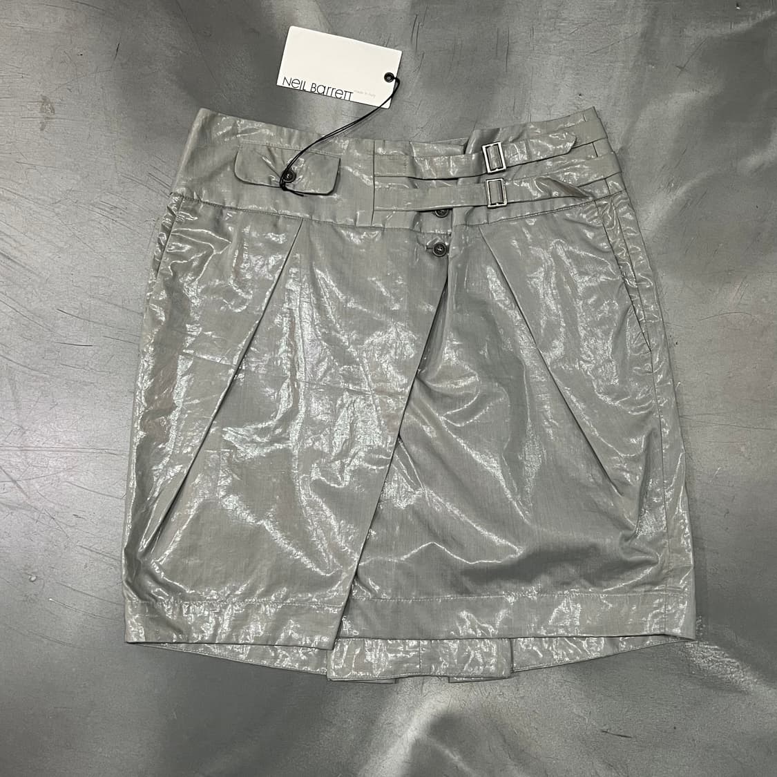  닐바렛 데드스탁 글로시 벨크로 스커트 y16140 상품이미지1