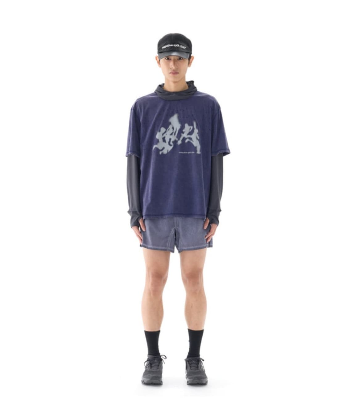 네거티브 스플릿 클럽 에어 벤트 네이비 상품이미지1