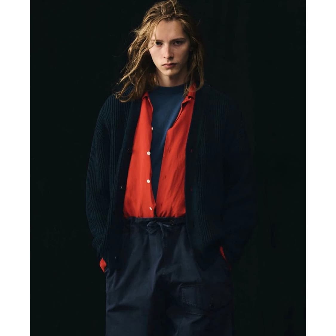 26ss Vintage Silk Linen Open Collar 셔츠 상품이미지5