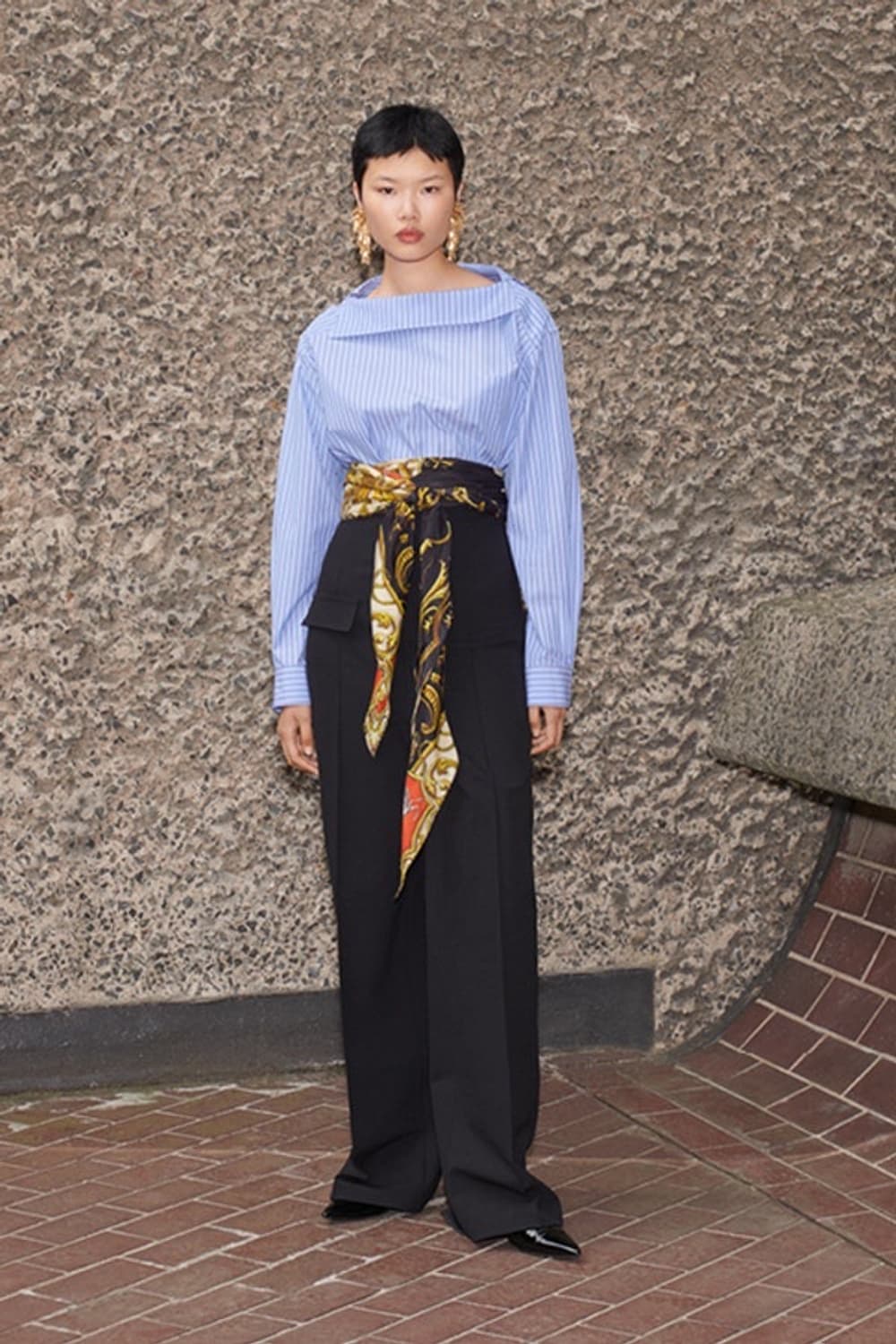 Toga archives x H&M 와이드 코튼 블라우스 상품이미지1