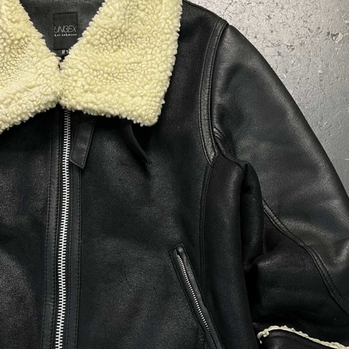 100 카이아크만 B-3 무스탕 가죽자켓 상품이미지3