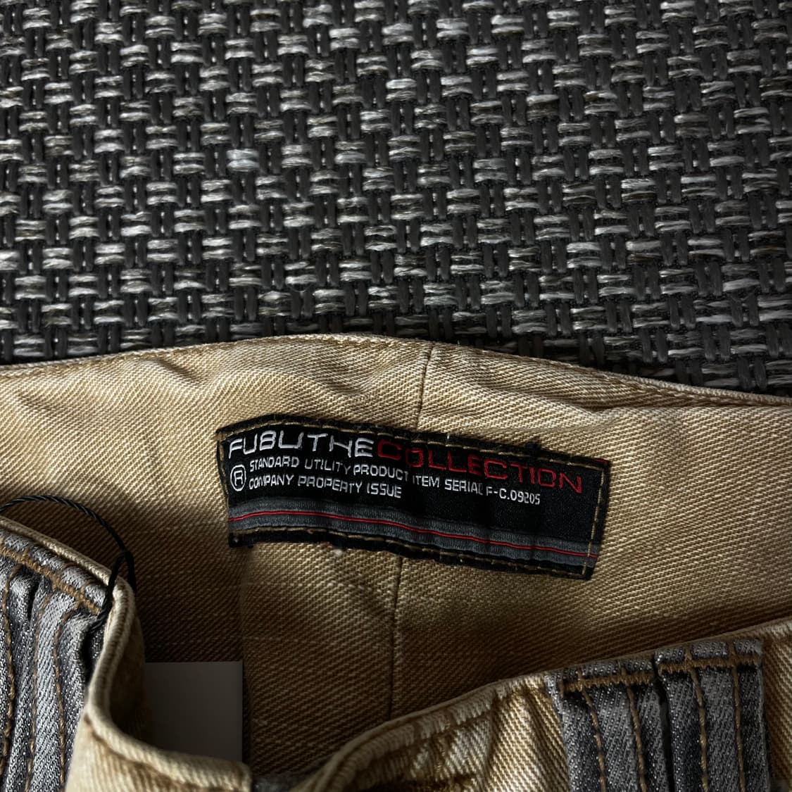 (29) 후부 그레이 큐빅 포인트 데님 팬츠 세미부츠컷 상품이미지4