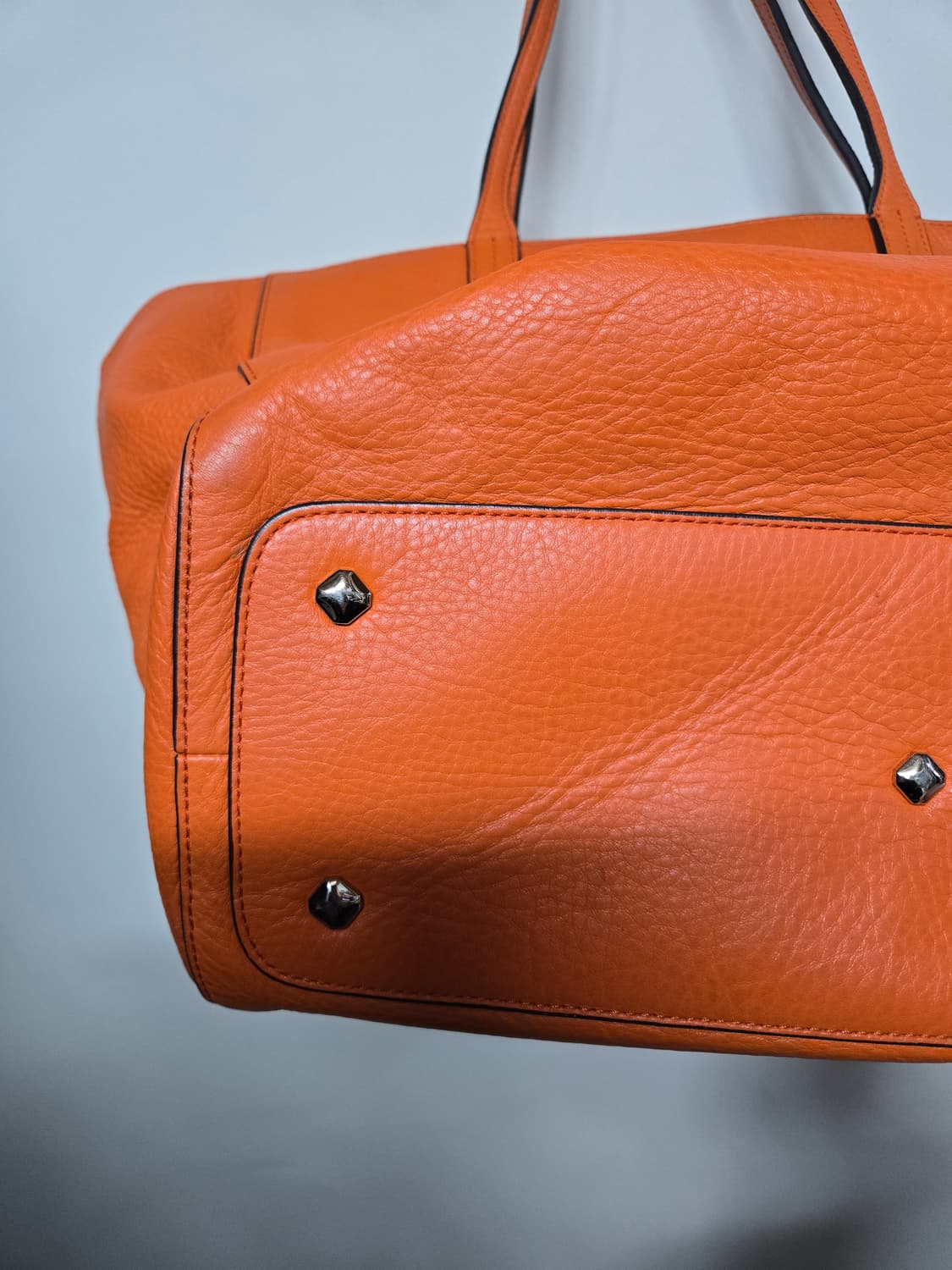 MCM 오렌지 레더 쇼퍼백 상품이미지6