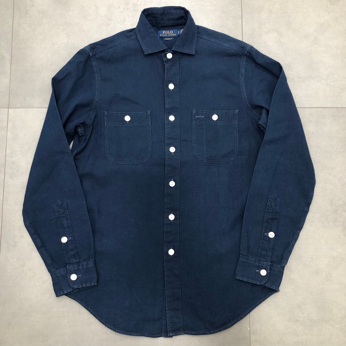폴로 랄프로렌 인디고 워크 셔츠 S 상품이미지1