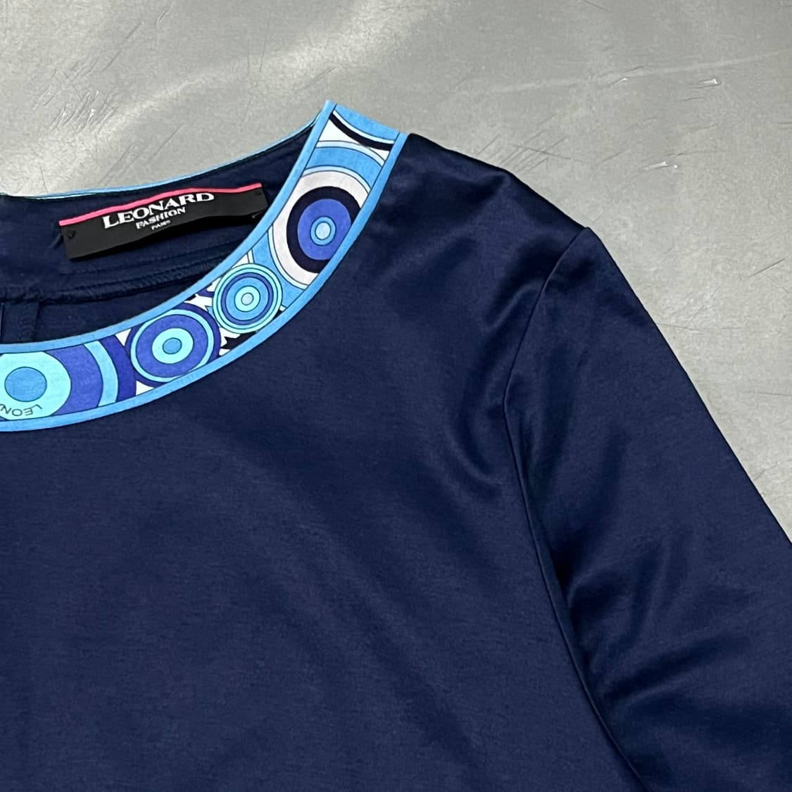  레오나드 패턴 바인딩 반팔티 y15878 상품이미지4