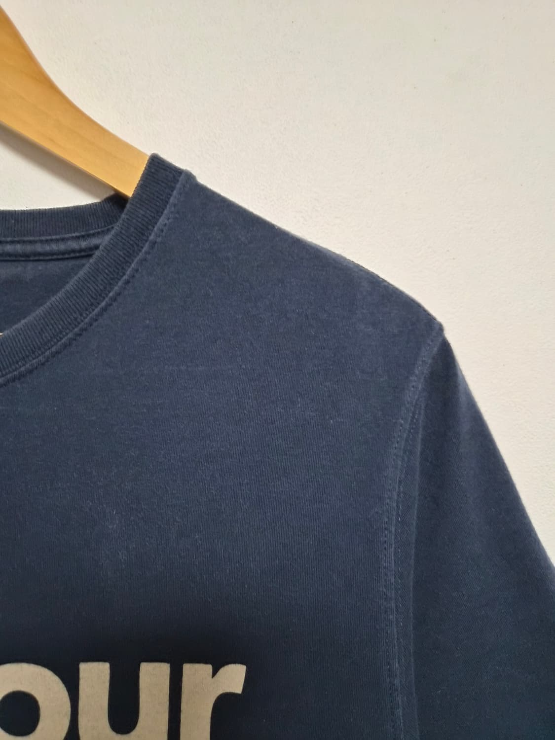 바버Barbour 빅로고 반팔티셔츠 M사이즈 - T163 상품이미지3