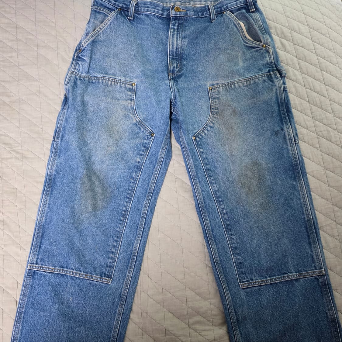 [38X30] 빈티지 칼하트 더블니 B73 DST 데님팬츠 B-18 상품이미지1