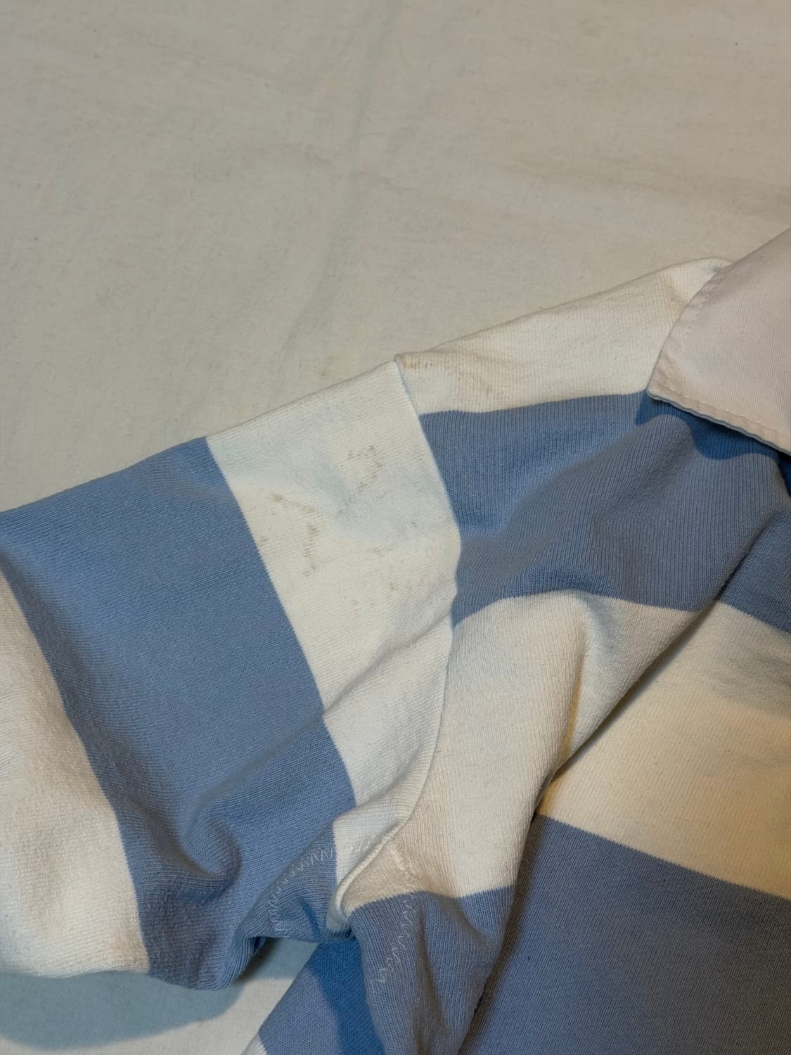 바바리안 롱슬리브 럭비티 스카이블루 화이트 상품이미지5