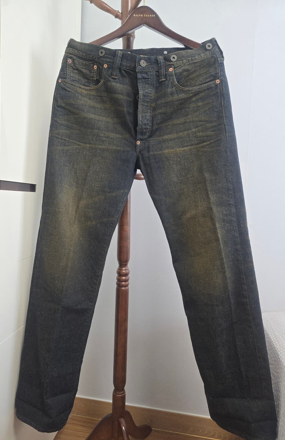 [RRL] 신치백 서스펜더 데님 34x32 (782612365001) 상품이미지1