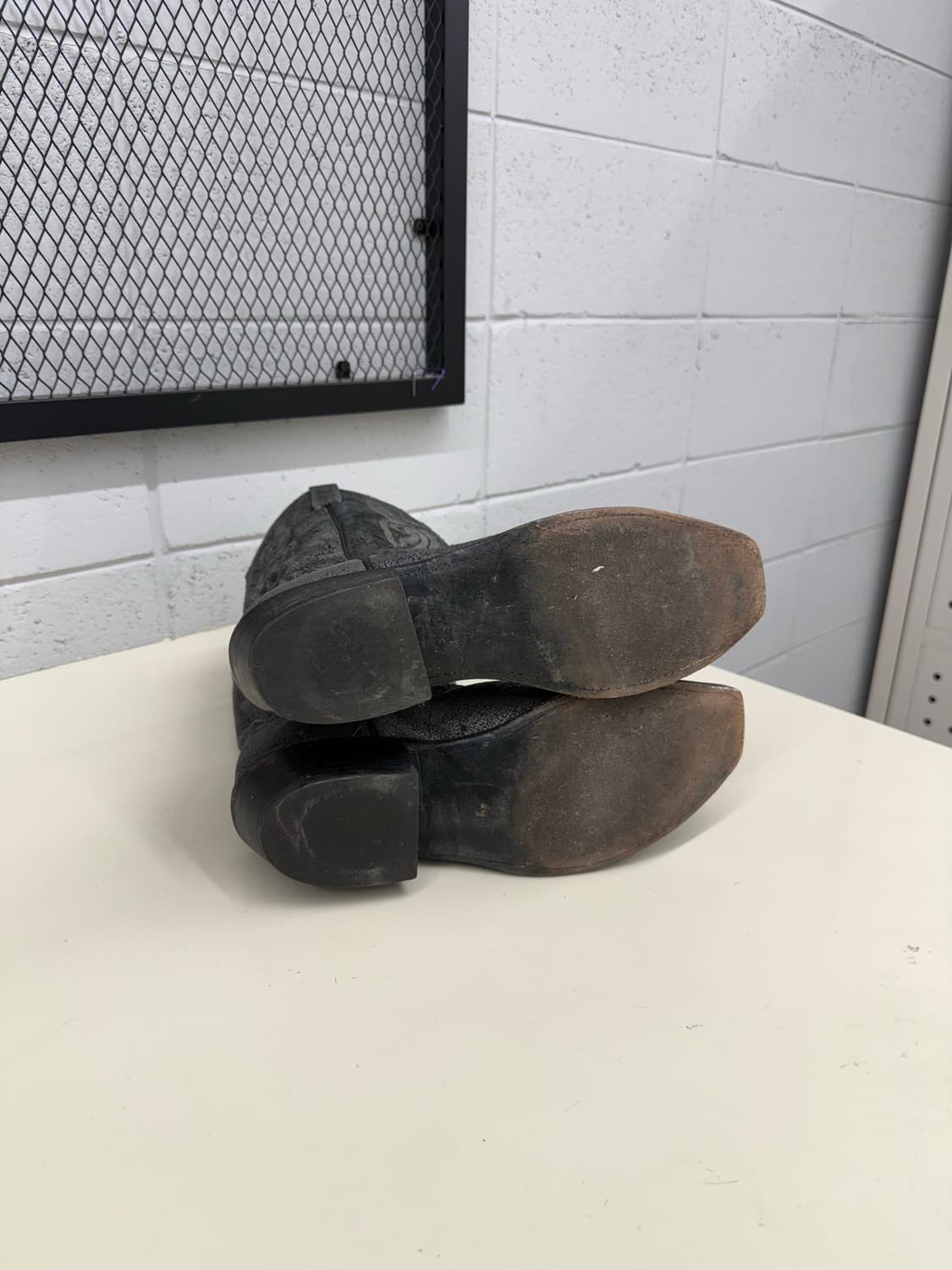 Lucchese Roughout Grey Leather 10D 상품이미지3