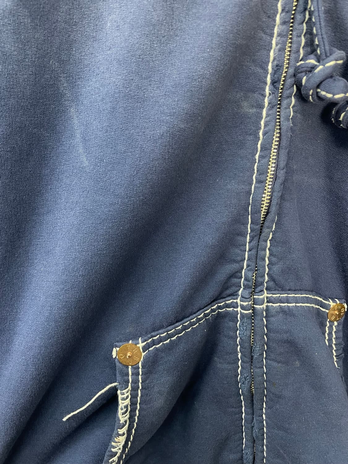 트루릴리전 스티치 네이비 후드집업 H1011 상품이미지8