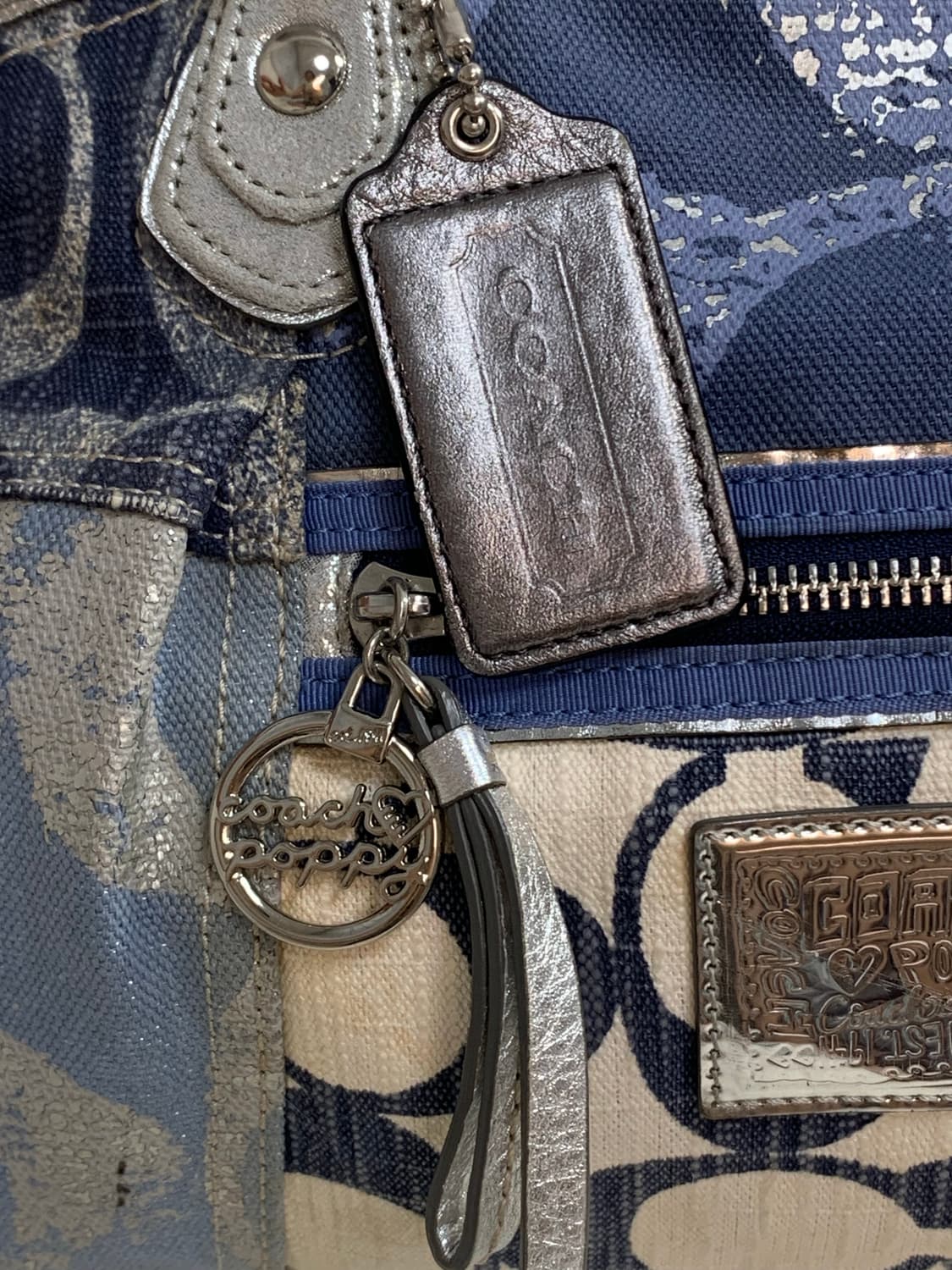 코치 패치워크 데님 토트백 y2k 상품이미지5