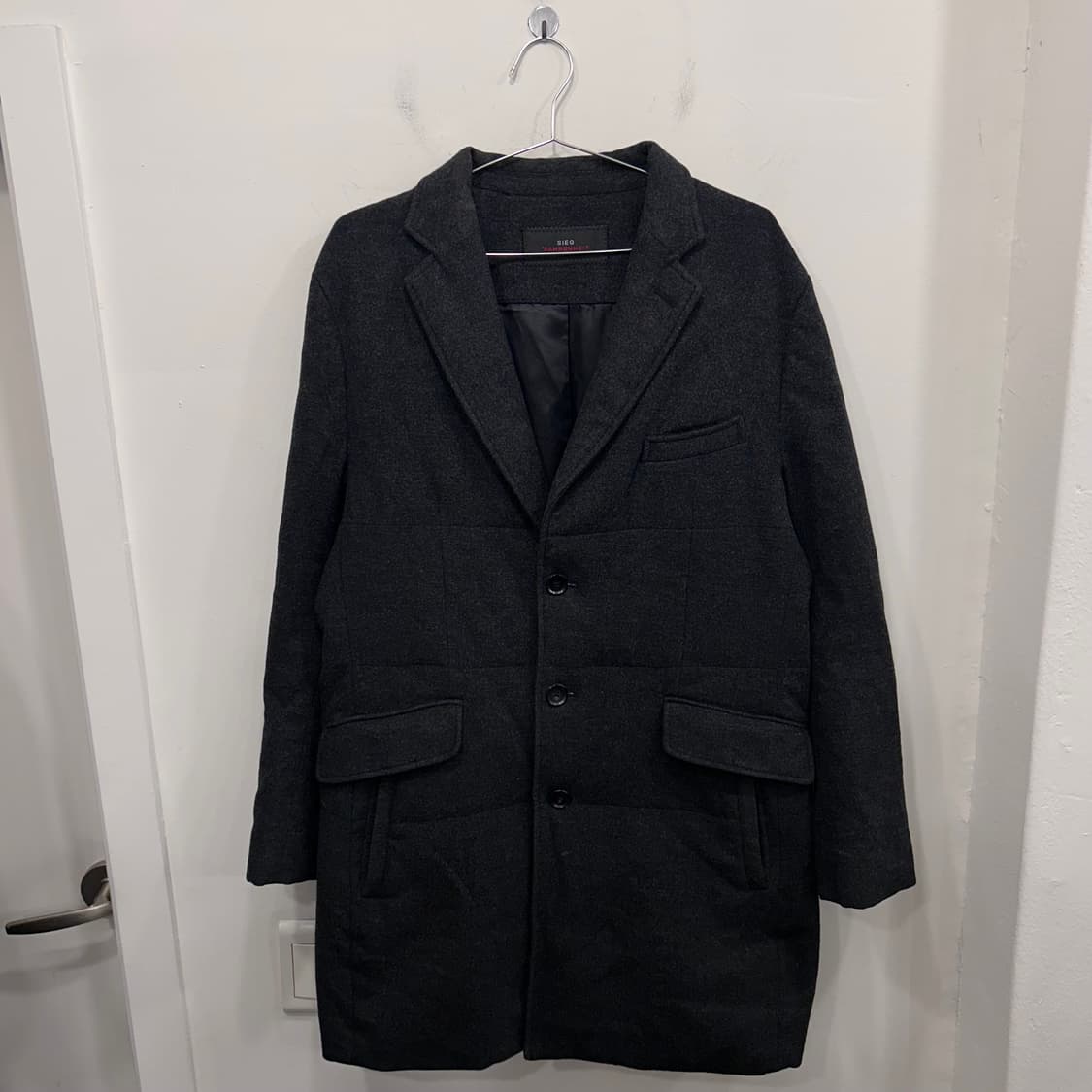 지이크 파렌하이트 케시미어블랜드 구스다운 누빔 패딩 코트 상품이미지2