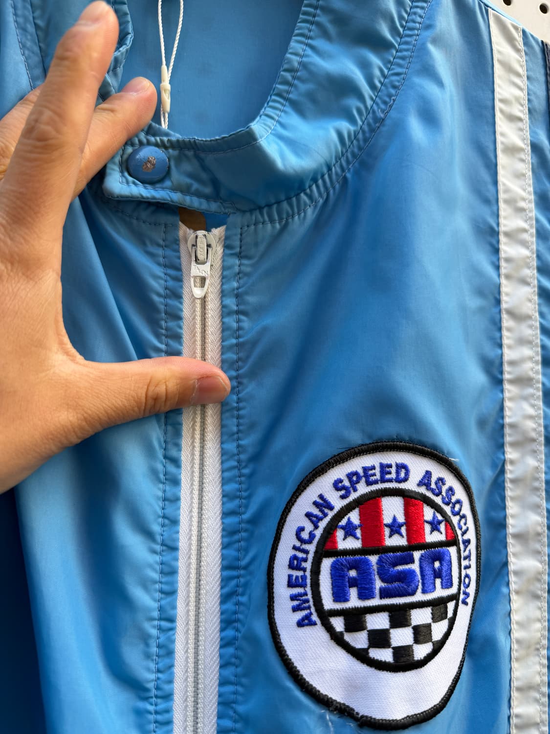 1980s USA RACING SATIN 80s 레이싱 사틴 나일론자켓 상품이미지6