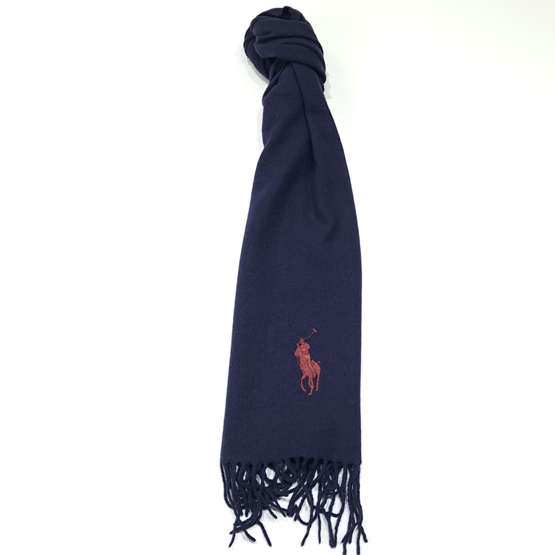 MX624 폴로 00s 이태리판 울 빅포니 네이비 머플러 목도리 상품이미지3