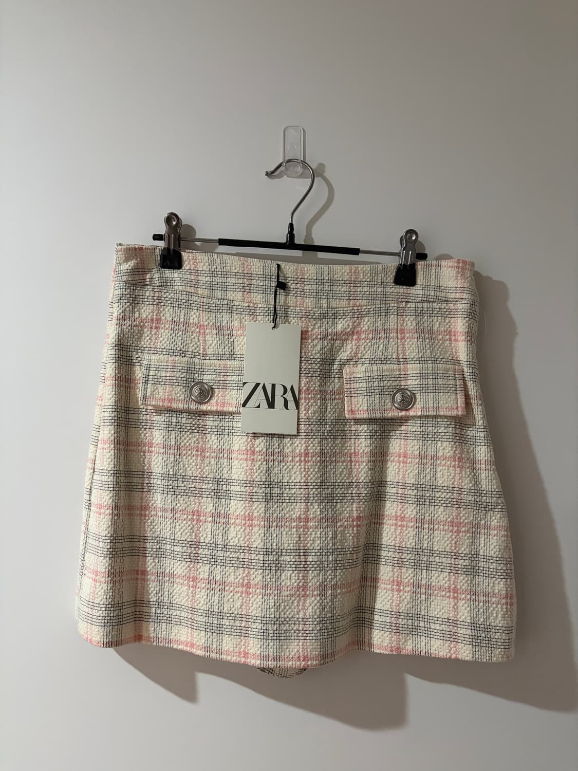 자라 체크 트위드 자켓 스코트 셋업 M 상품이미지6