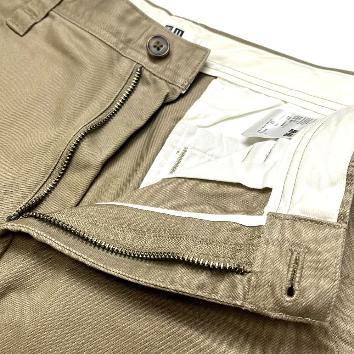 유니클로 와이드핏 치노 팬츠 (베이지) 상품이미지3