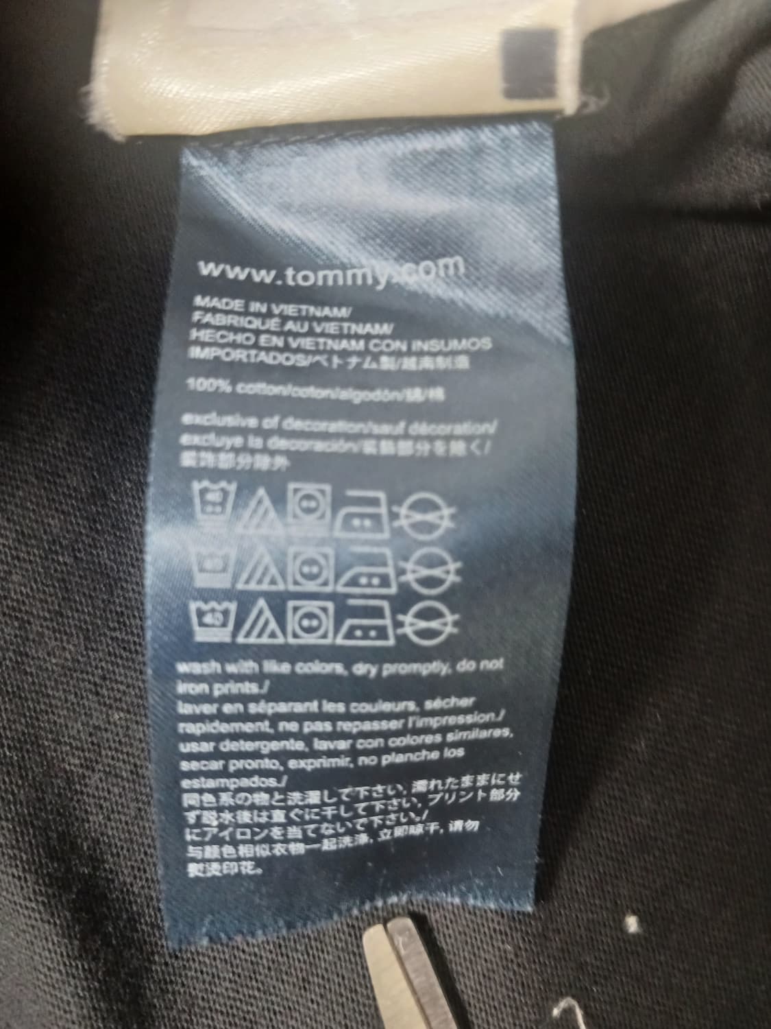[XL] 타미힐피거 로고 반팔 티셔츠 블랙 상품이미지7